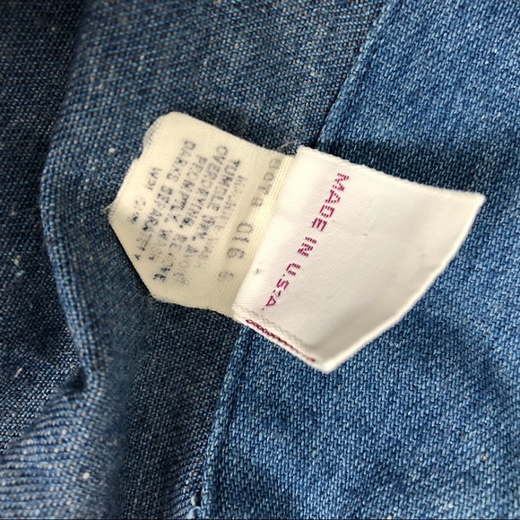 Vintage 70’s chambray Wrangler cuff sleeve shirt - Picture 5 of 8